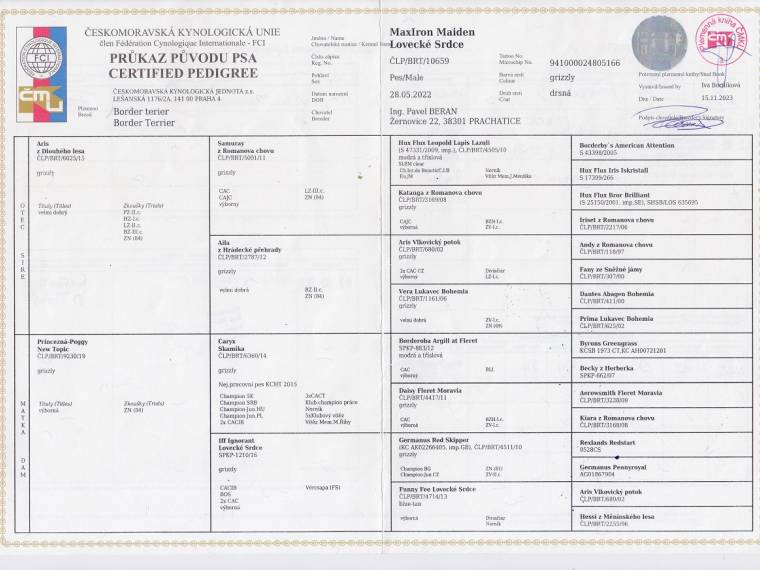 Max Iron Maiden Lovecké Srdce